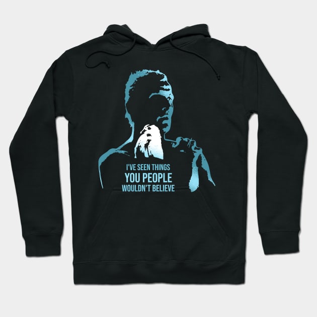 Tears in the Rain - Blade Runner Monologue Hoodie by Sachpica